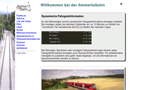 Desktop Screenshot of ammertalbahn.de